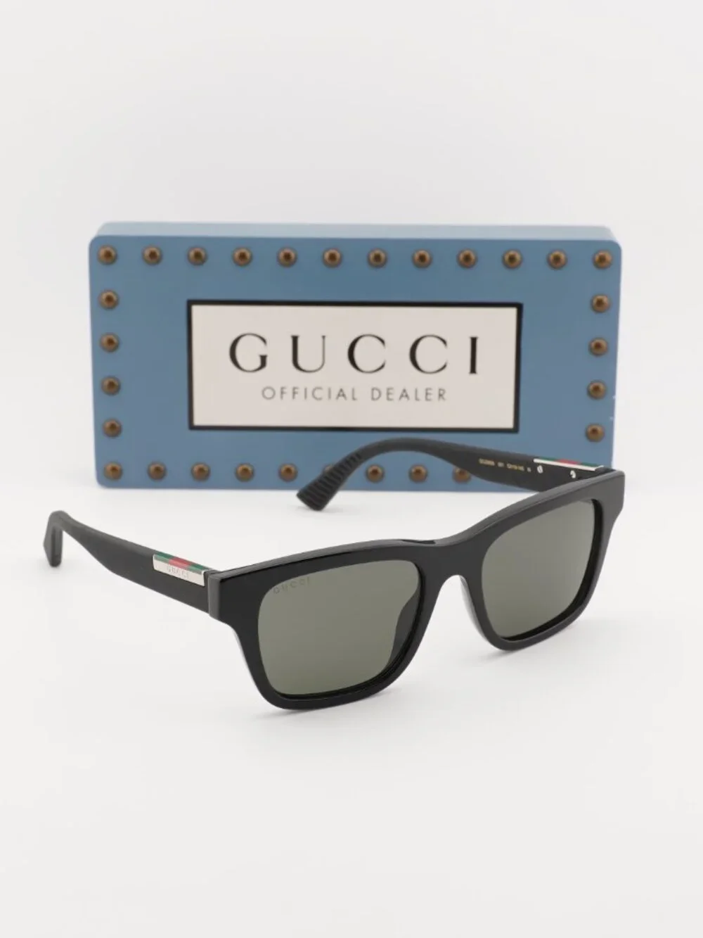 Gucci GG2089S 001 Square Sunglasses - Black\Grey